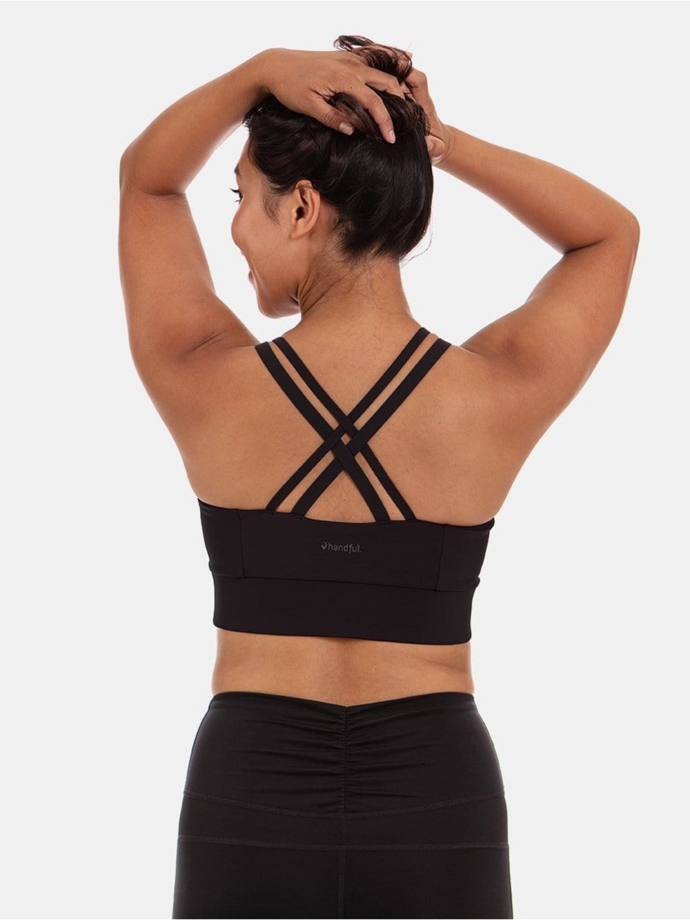 HANDFUL DOUBLE DOWN BRA IN BOOYA BLACK M